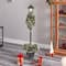 5ft. Pre-Lit LED Holiday Decorated Lamp Post With Faux Greenery In Decorative Container